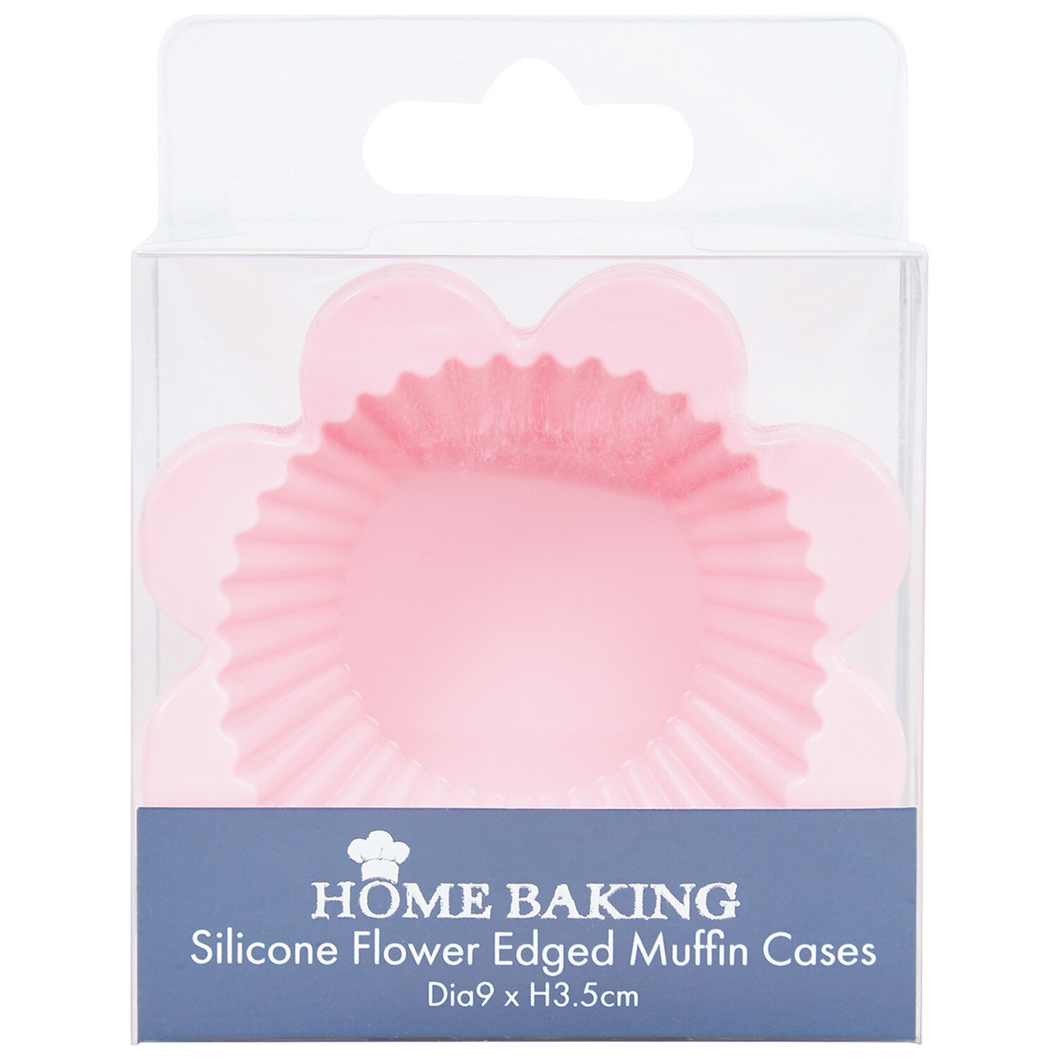 Set of 4 Silicone Flower Baking Moulds - Pink Image 1
