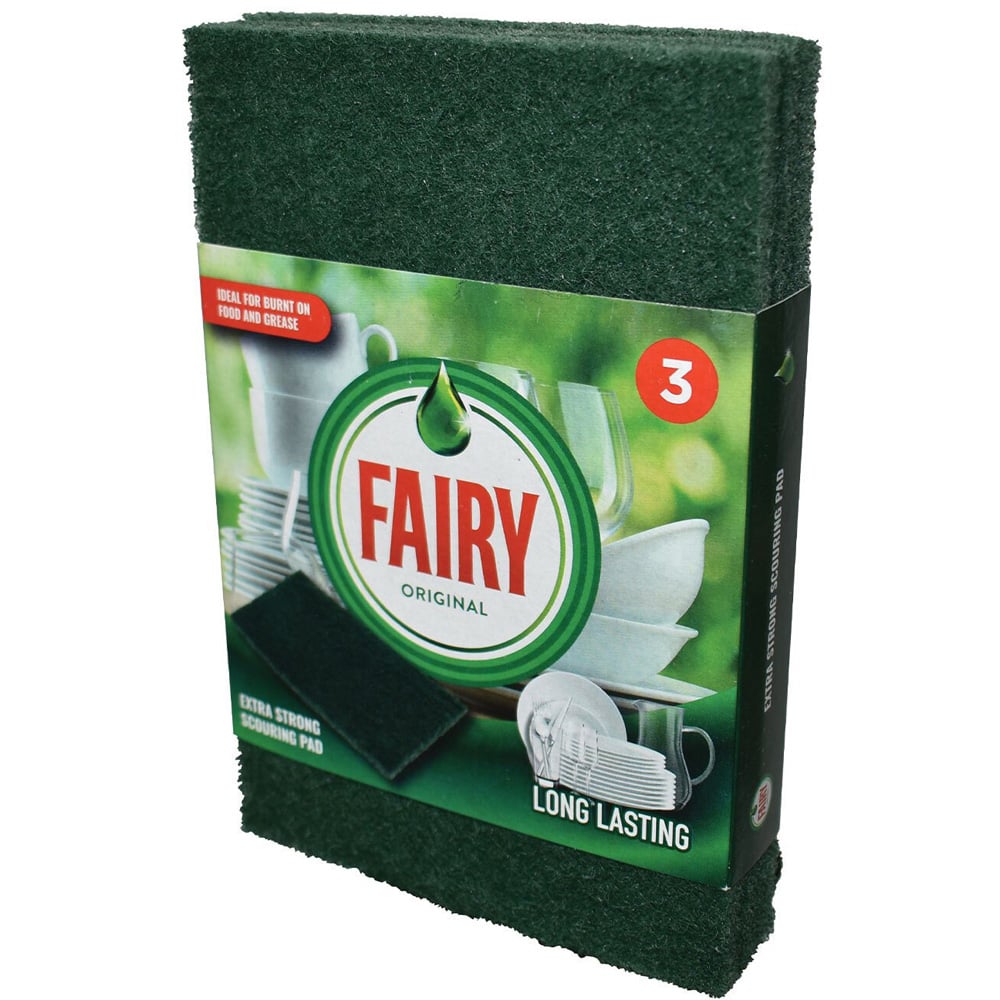 Pack of Three Fairy Extra Strong Scourer Pads Image