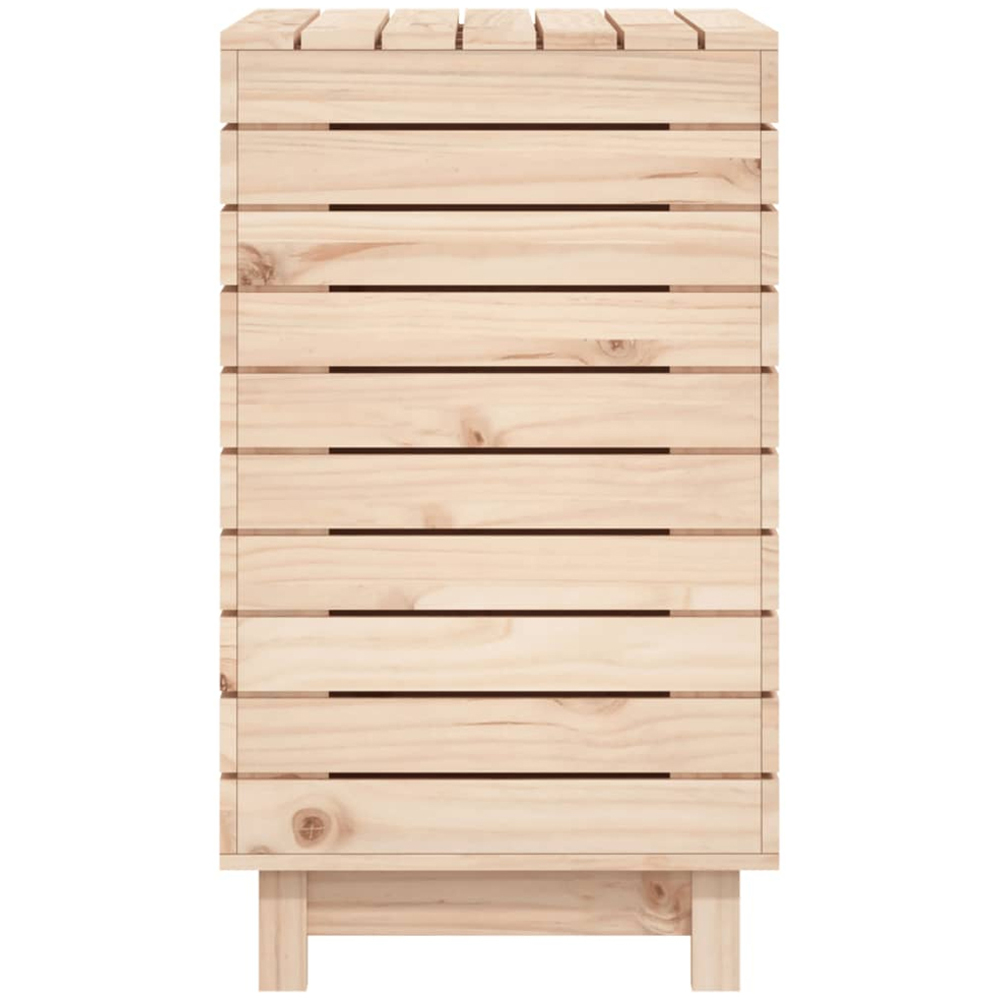 vidaXL Solid Pine Wood Laundry Basket 88.5 x 44 x 76cm Image 5