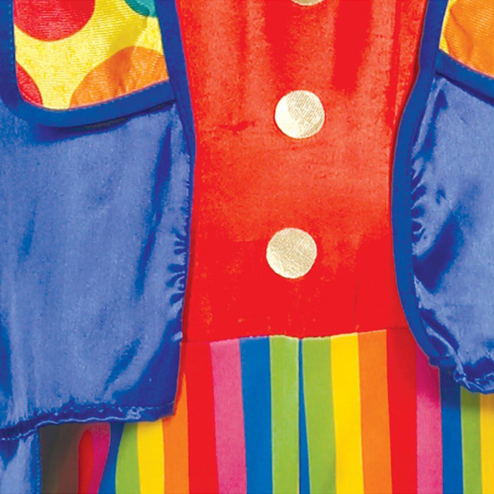 Fiestas Guirca Child Clown Multicolour Polyester Costume Age 7 to 9 Years Image 3