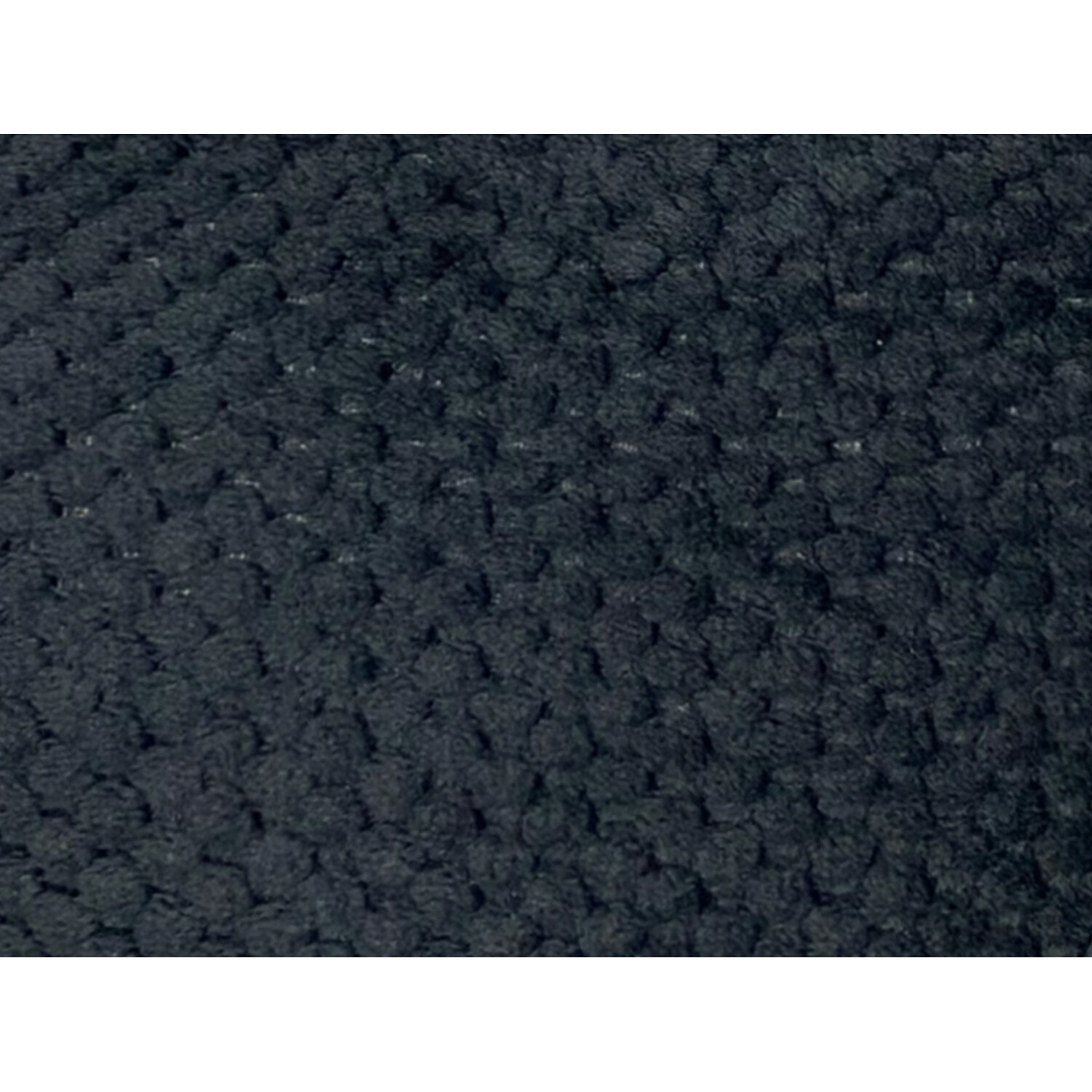 Jumbo Fleece Textured Cushion Black Image 2
