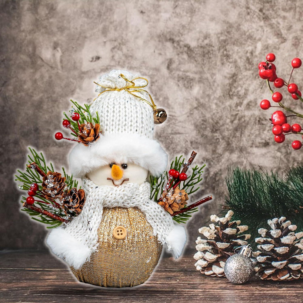 Shatchi Snowman Figurine Christmas Decoration 19cm Image 2