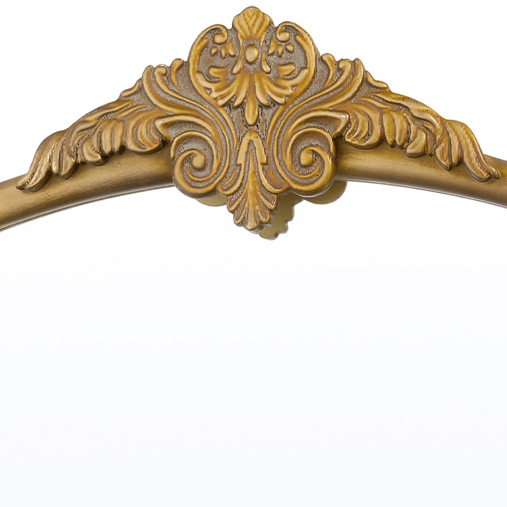 Living and Home Gold Arched Vintage Vanity Mirror 96 x 66cm Image 4