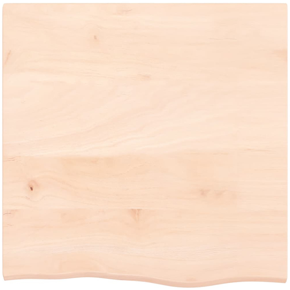 vidaXL 60 x 60 x 2cm Solid Oak Wooden Wall Shelf Image 3