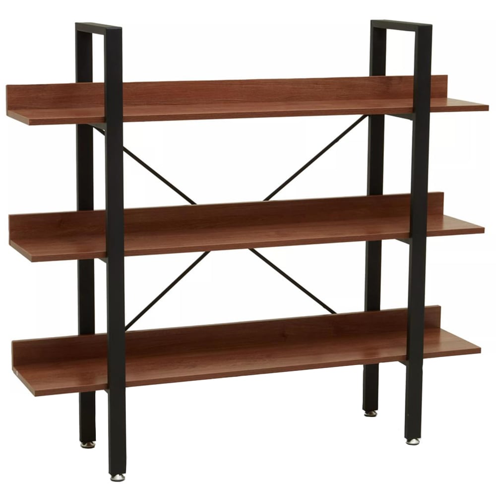 Premier Housewares Laxton 3 Shelf Red Pomelo Bookshelf Image 2