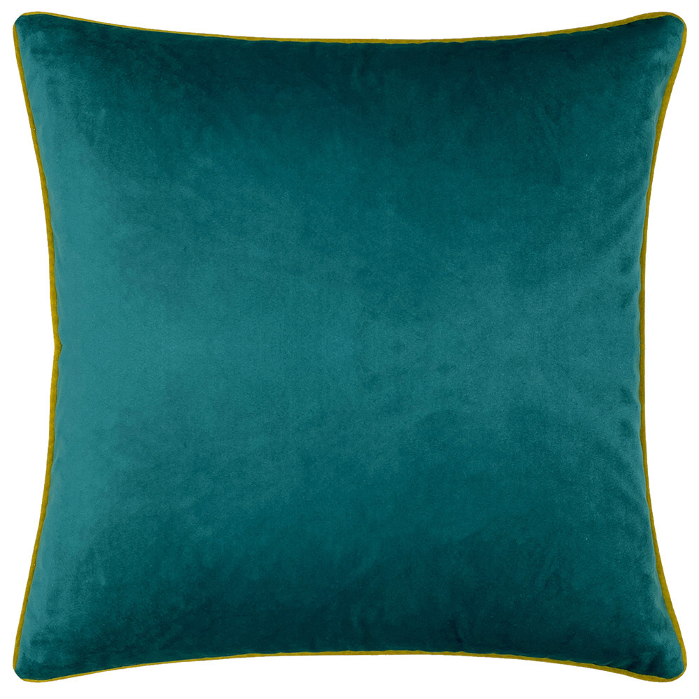 furn. Serpentine Royal Blue and Teal Animal Print Cushion Image 3