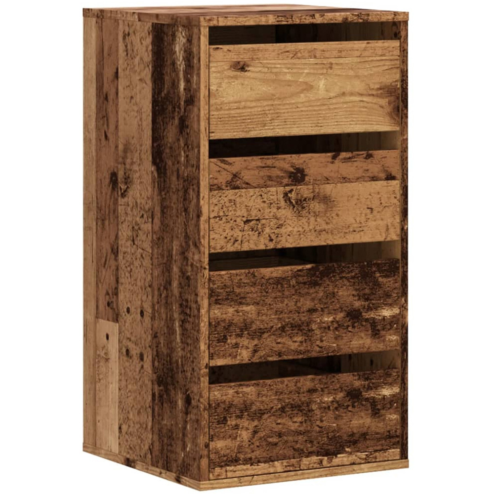 vidaXL 4 Drawer Old Wood Chest of Drawers Image 2