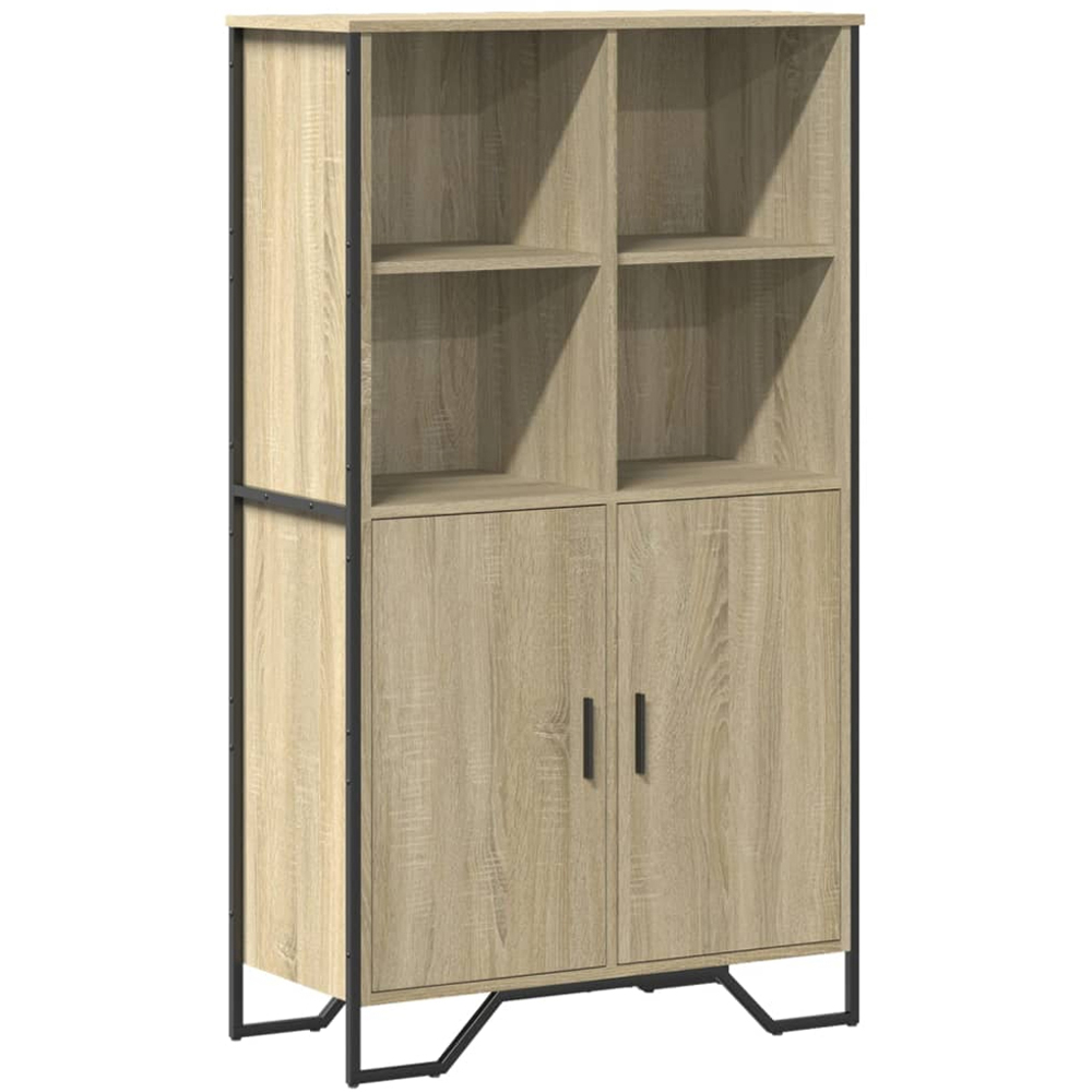 vidaXL 2 Door 4 Shelf Sonoma Oak Highboard Image 2