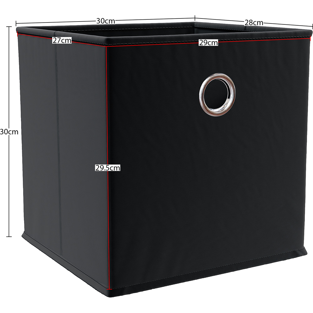 Vida Designs Durham Black Cube Storage Basket Image 6