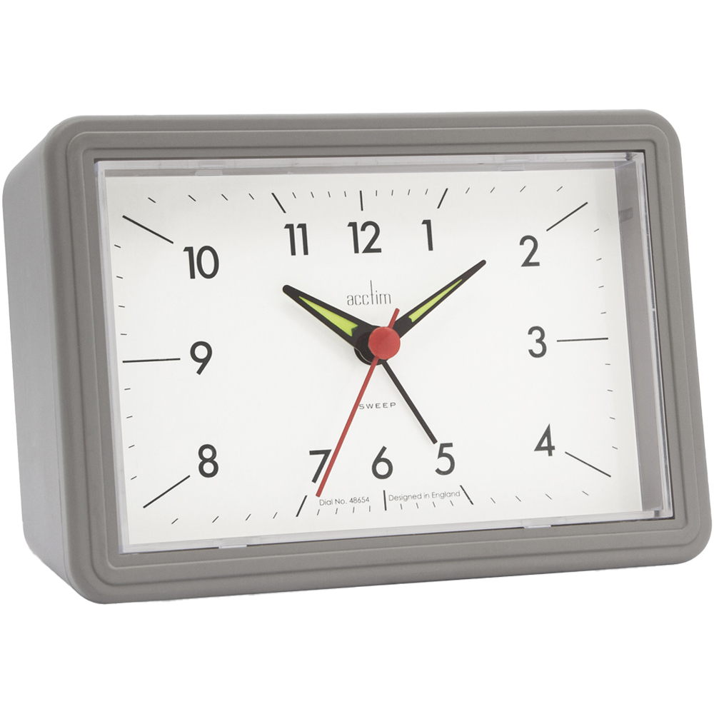 Acctim Drake Grey Alarm Clock Image 3