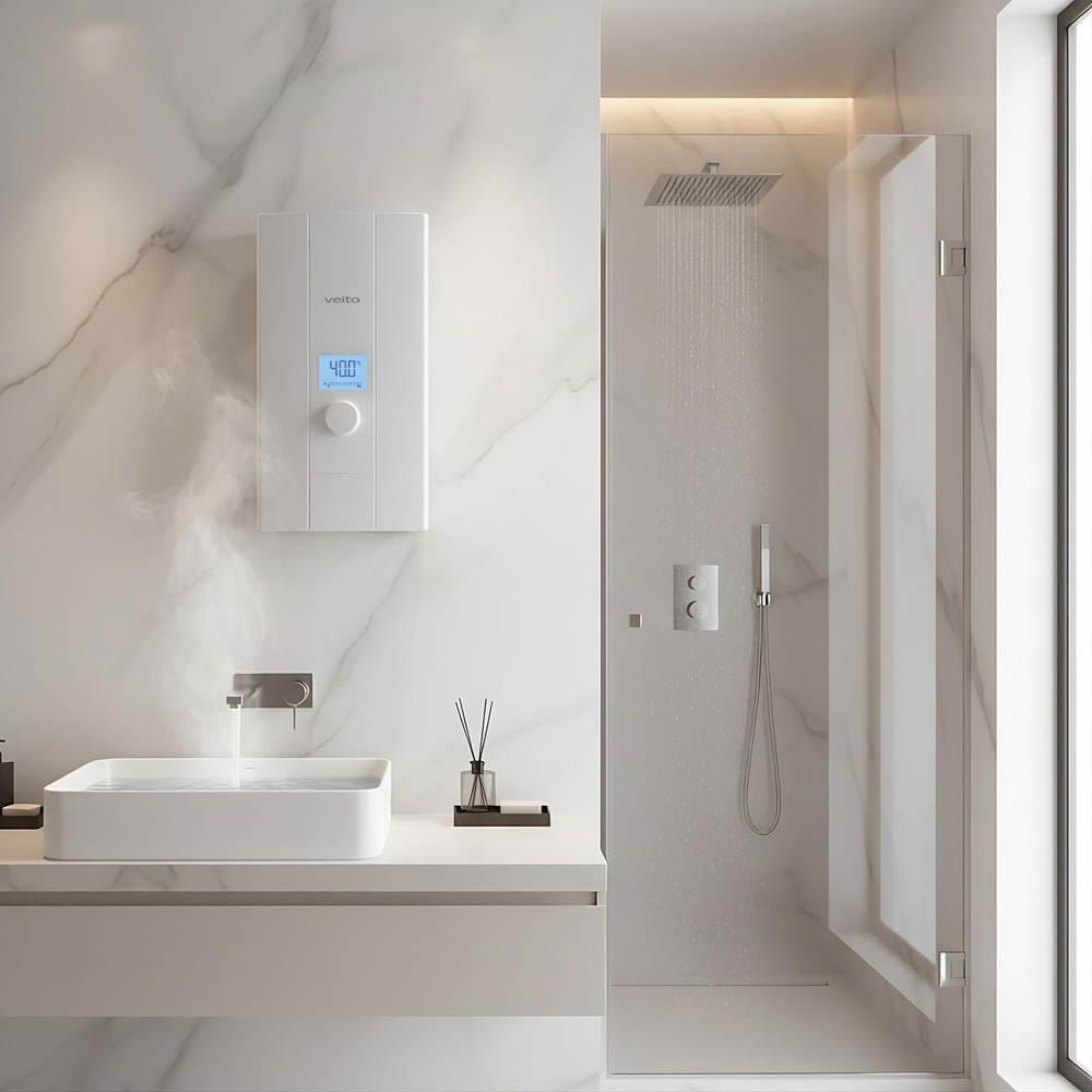 Veito Blue S Three-Phase Instant Electric Shower 21kW (Requires 400V Three-Phase Supply) Image 6