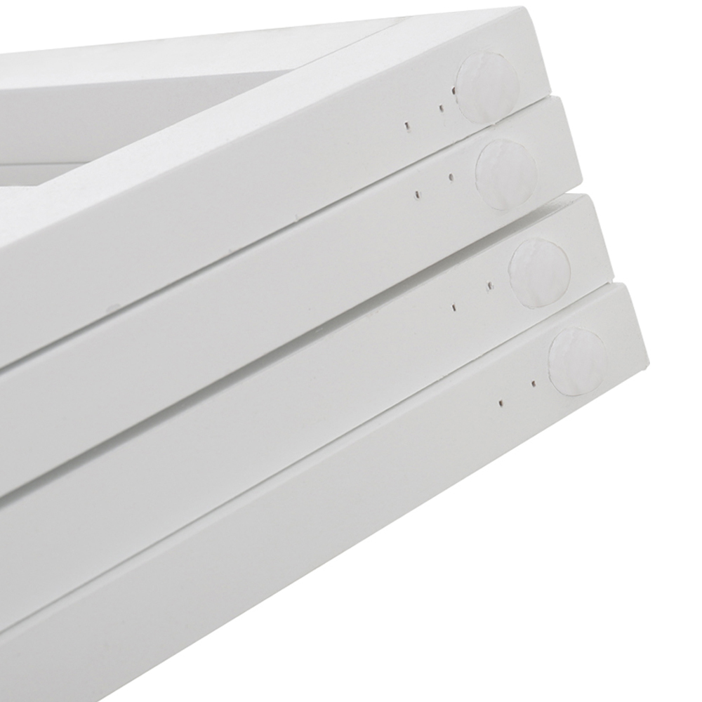 Living and Home 4 Panel Wooden Freestanding Foldable Pet Safety Gate Image 3