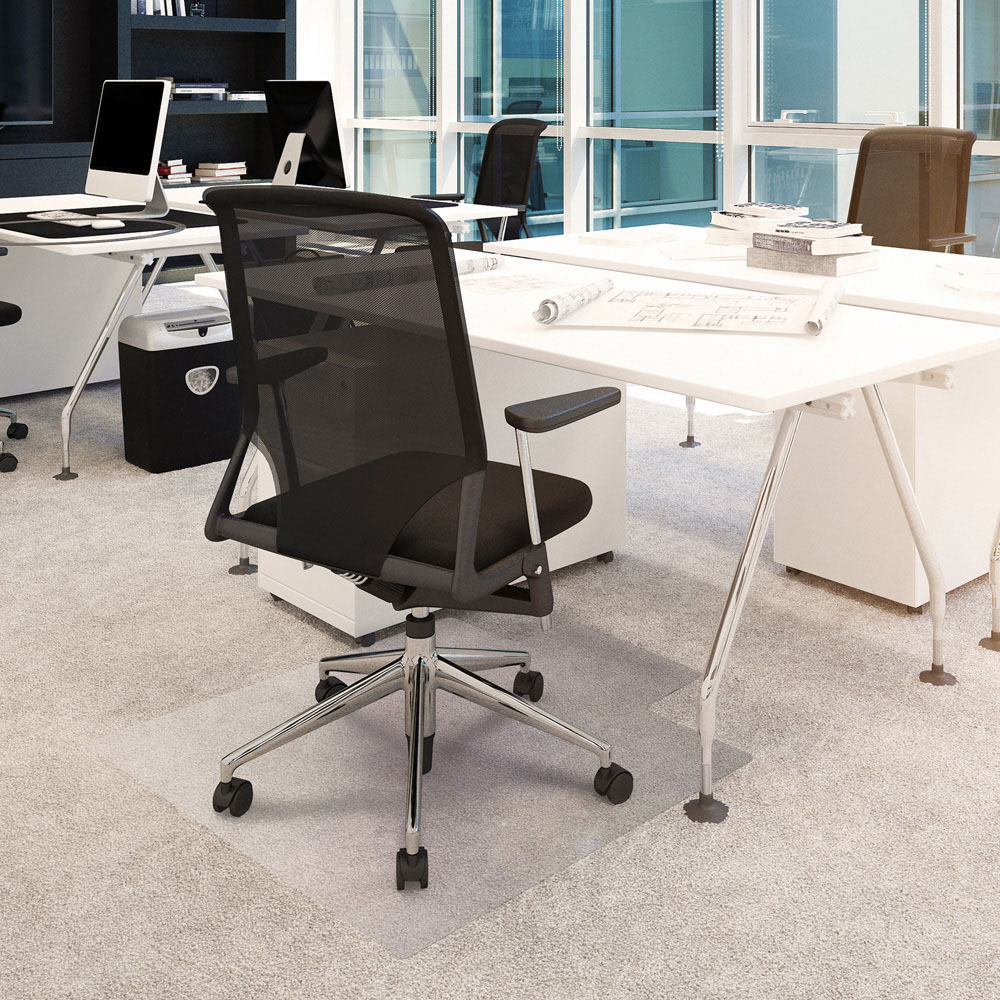 Floortex Advantagemat PVC Lipped Chair Mat for Carpets up to 6mm 115 x 134cm Image 2