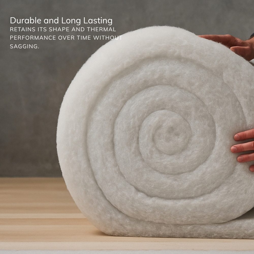 Opulent Home Thermal Polyester Loft Insulation Roll 8m x 570mm x 110mm Image 4