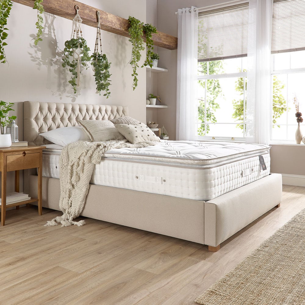 Aspire Super King Size Natural Pillow Top Micro Spring Pocket Mattress Image 4