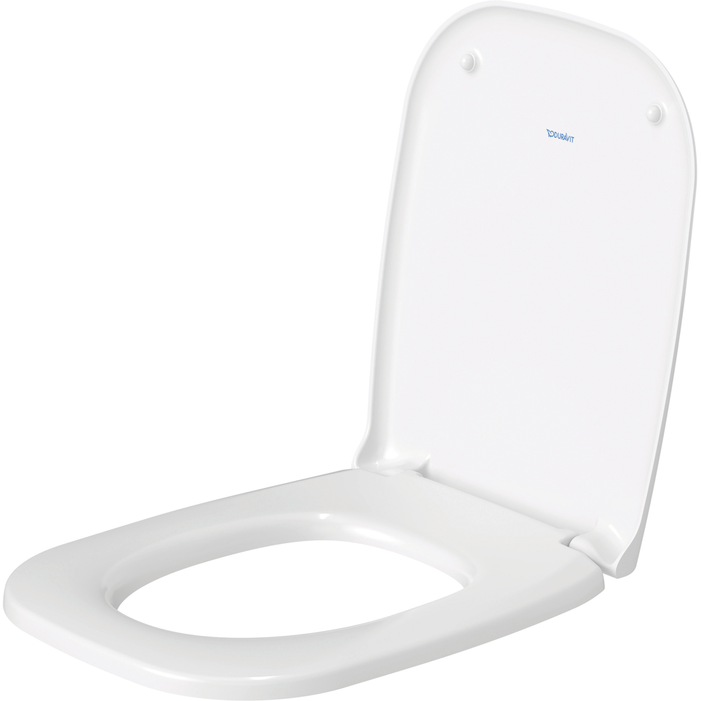 Duravit D-Code White Compact Toilet Seat and Cover 360 x 430mm Image 6