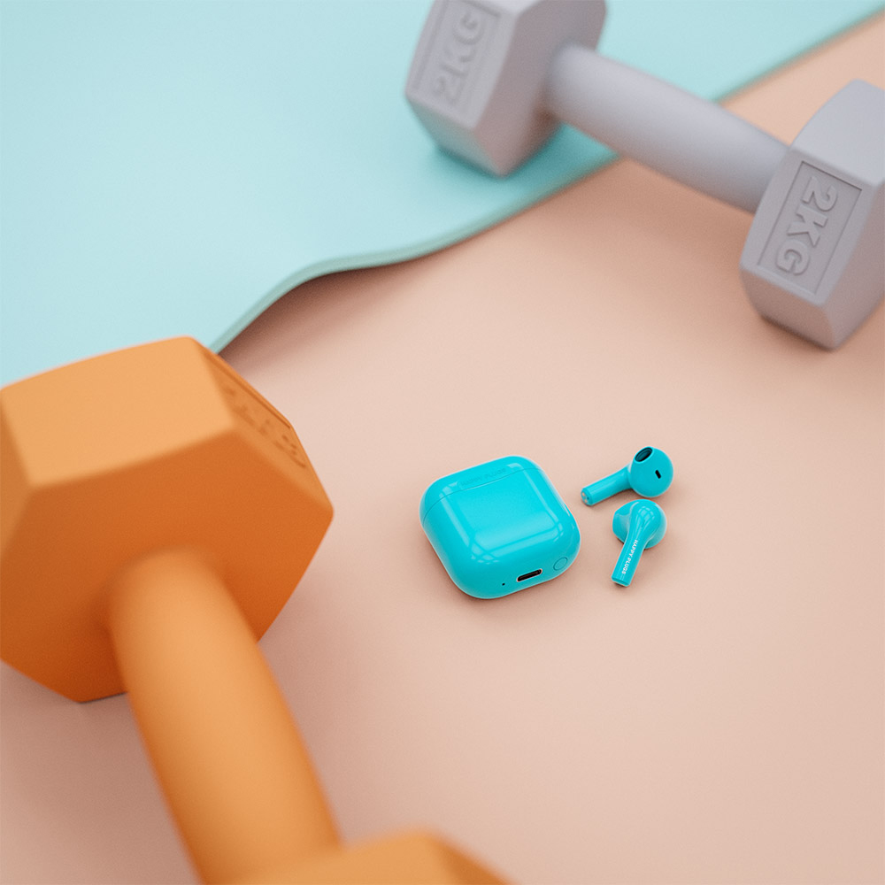 AVF Turquoise Happy Plugs Joy True Wireless Earphones Image 7