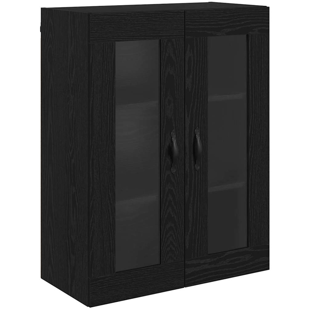 vidaXL 4 Door Black Oak Sideboard Image 7