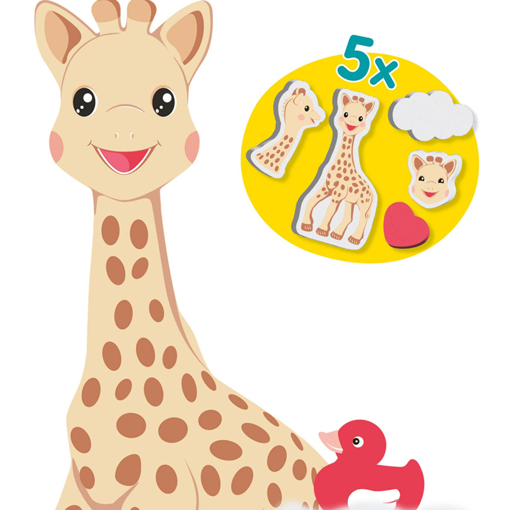 SES Creative Sophie La Girafe Bath Crayons with Shapes Activity Set Image 4