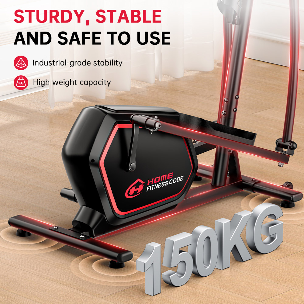 Rattrix E200 Black 16-Level Magnetic Resistance Elliptical Machine Image 3