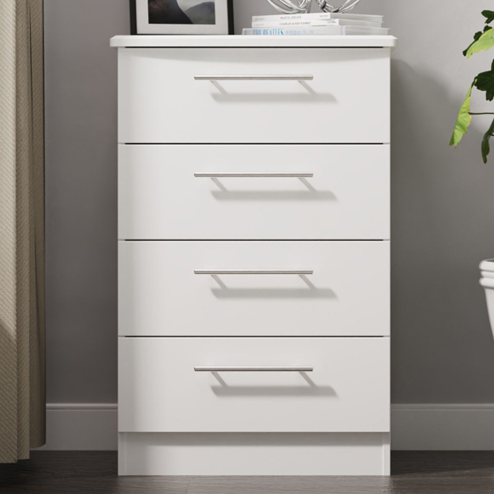 Crowndale Sherwood 4 Drawer Porcelain Matt Chest of Drawers Image 1