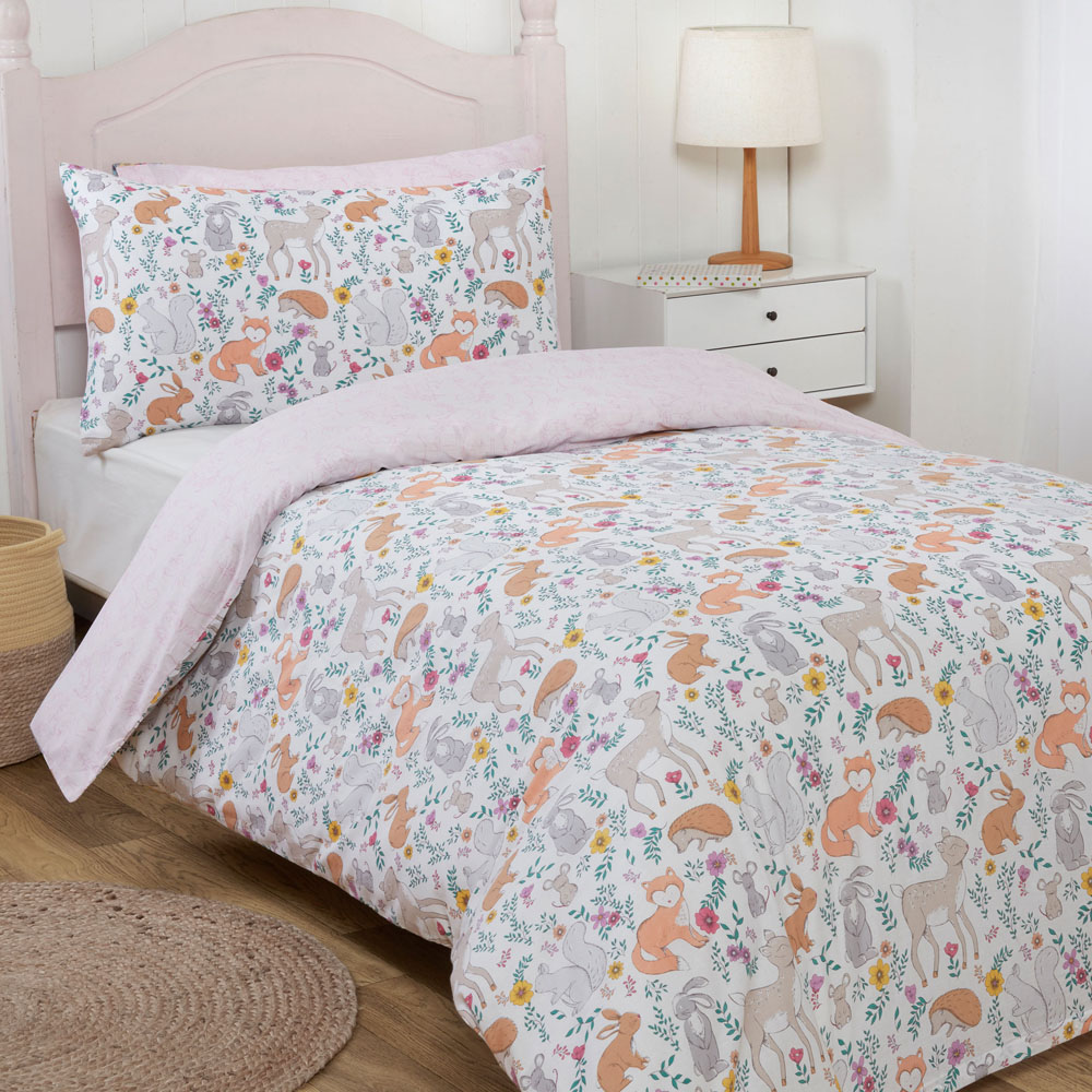 Smart Living Double Enchanted Animals Reversible Duvet Set 2 Pack Image 6