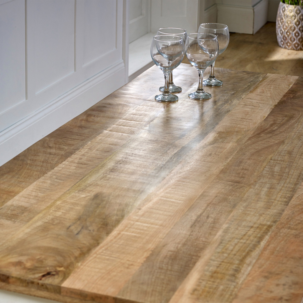 Brooklyn Alfie 6 Seater Solid Mango Wood Dining Table Image 4