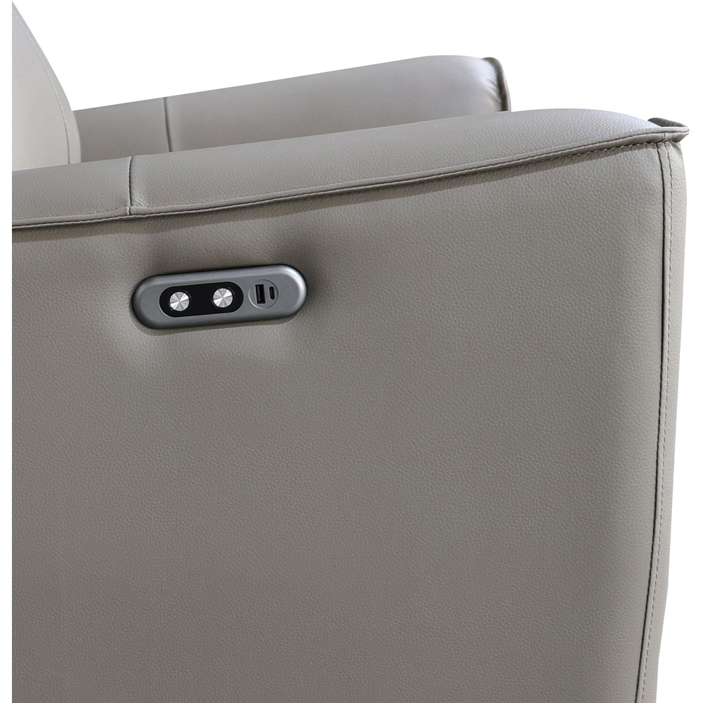 Aspire Elmhurst Elephant Leather Power Recliner Armchair with USB and USB-C Charging Image 6
