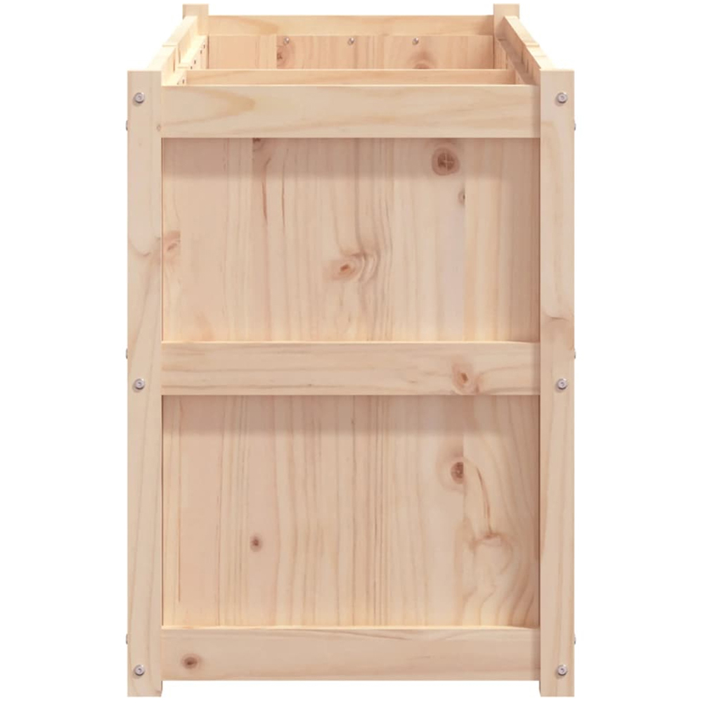 vidaXL Brown Solid Pine Wood Garden Planter 70 x 150 x 50cm Image 5