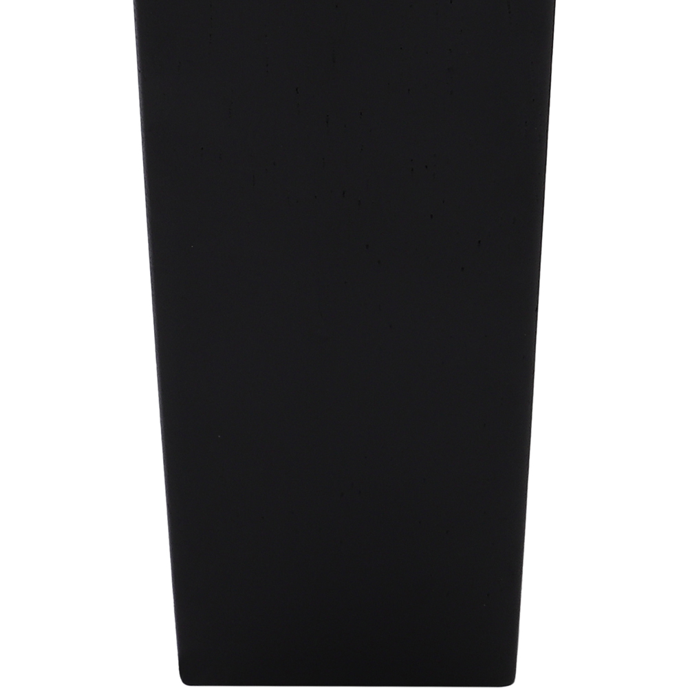 Living and Home Black Square Solid Oak Wood Furniture Leg 16cm 4 Pack Image 5