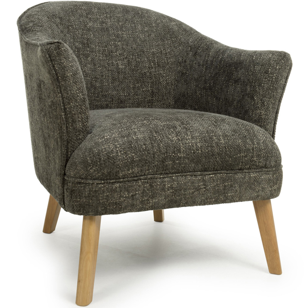 wilko Mallory Flax Effect Green Armchair Image 2
