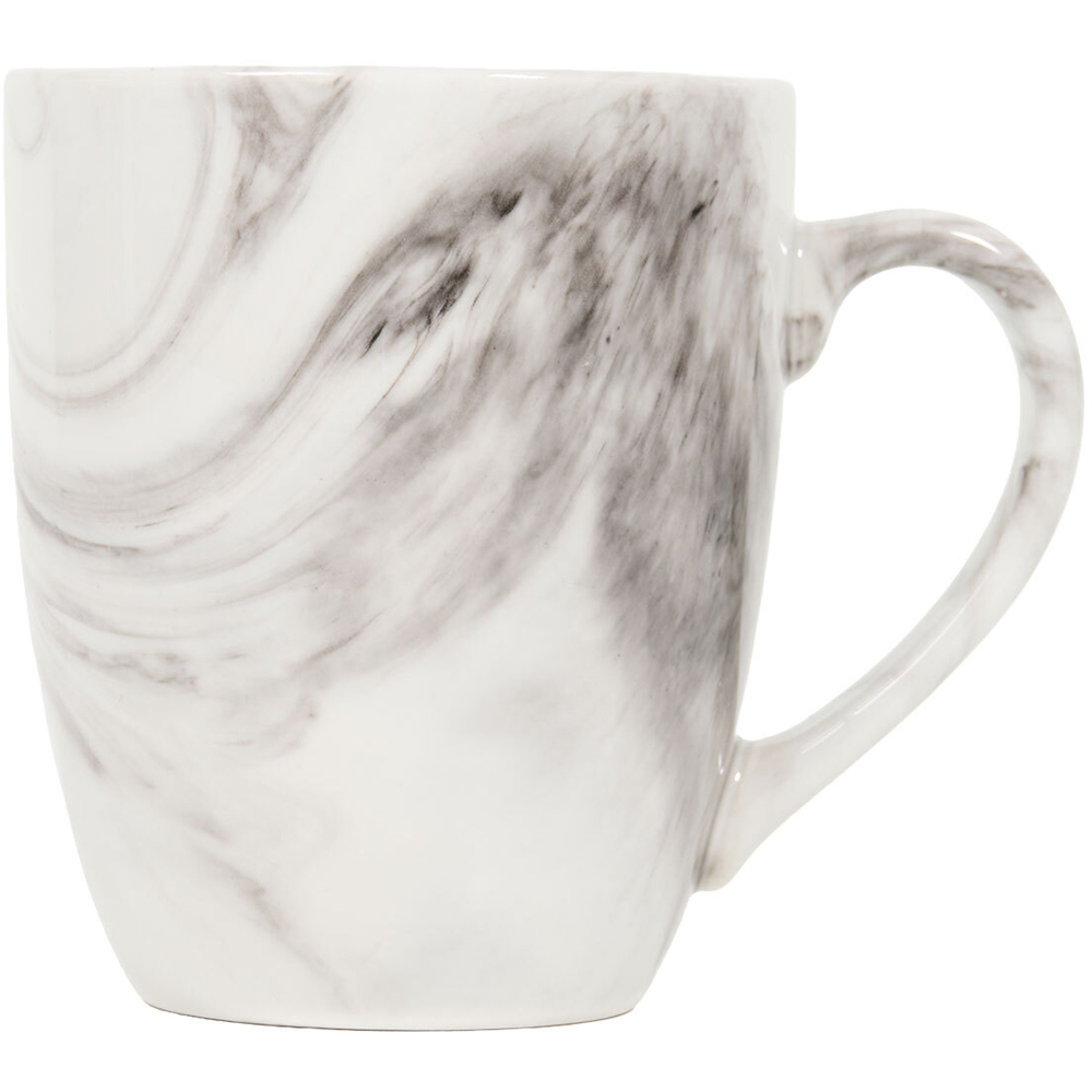 Set of 4 Marble in Glaze Bullet Mug White Image 2