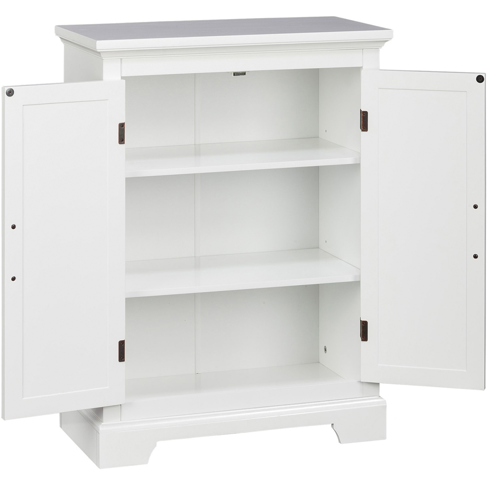 Teamson Home St James 2 Door White Freestanding Floor Cabinet Image 3