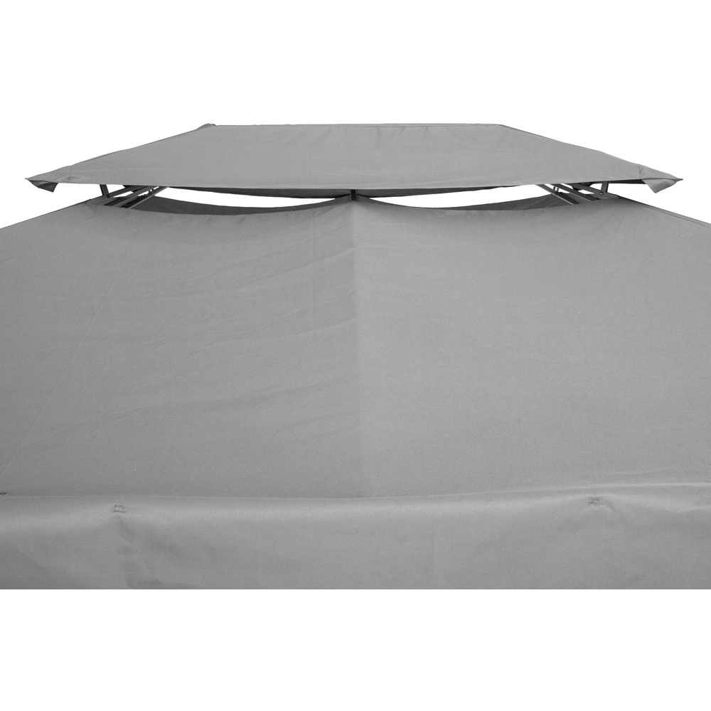 Outsunny 3 x 4m Light Grey Replacement Gazebo Canopy Image 3