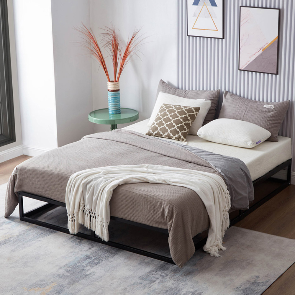 House Of Home Double Platform Metal Bed Frame Image 1
