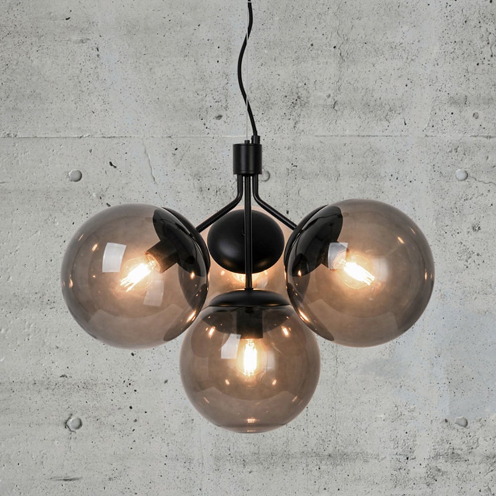 Nordlux Ivona 4 Spot Black Pendant Light Image 2