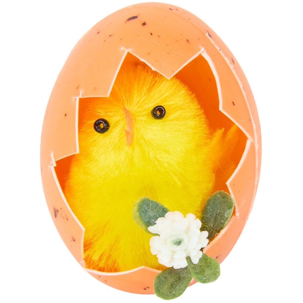 Easter 2 Chicks in Eggshells Decoration Image 4