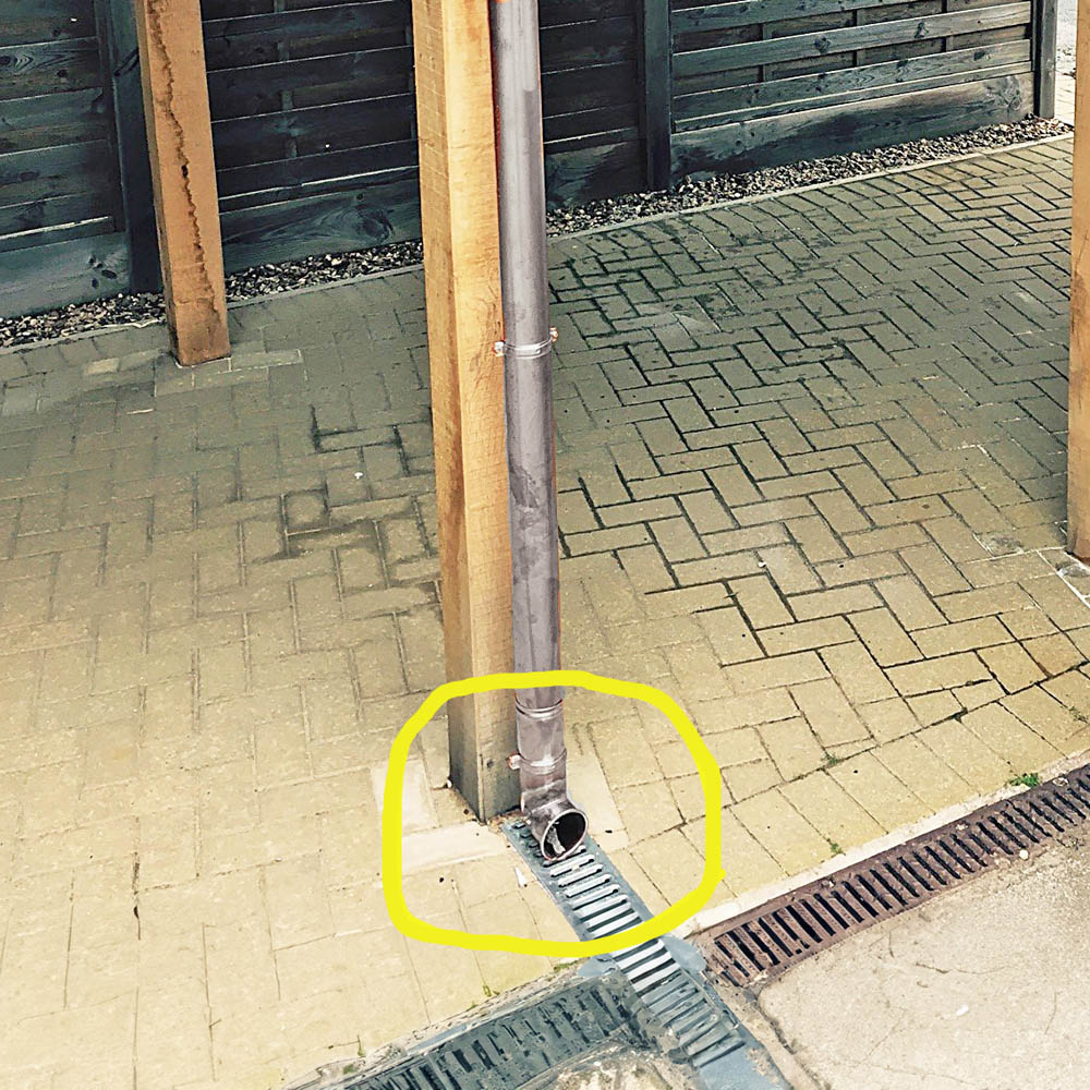 Metal Gutta Stainless Steel Downpipe Shoe Image 2