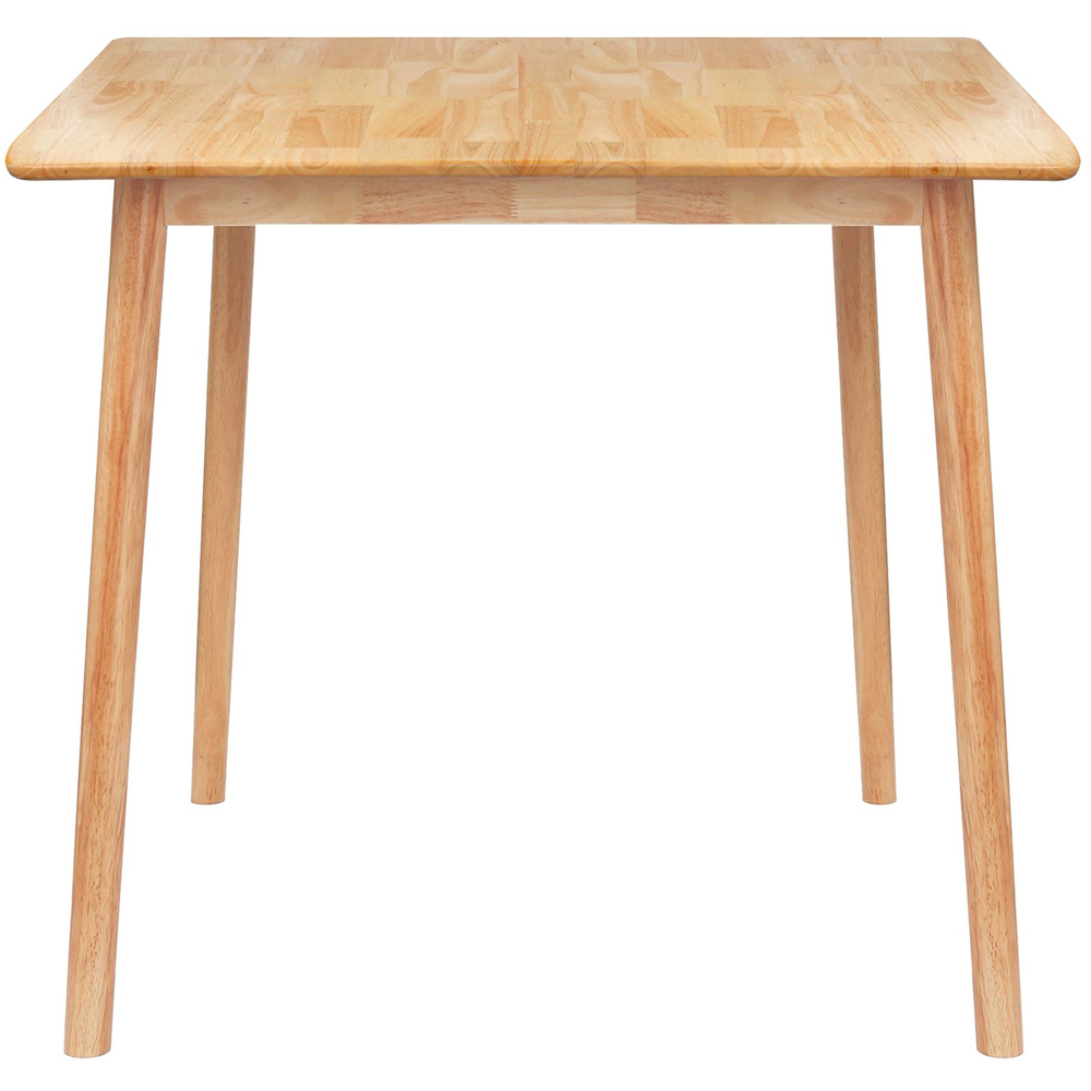 Nicholas Winter 4 Seater Wooden Square Dining Table Natural Image 2