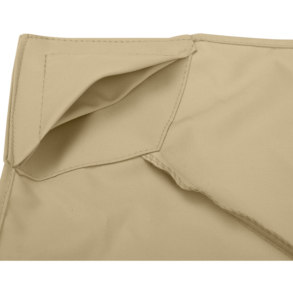 Outsunny 3 x 3m 2-Tier Deep Beige Gazebo Canopy Replacement Cover Image 3