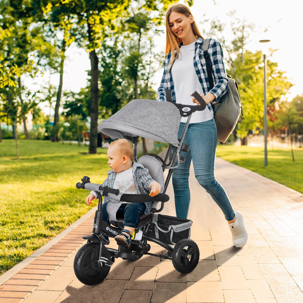 Tommy Toys Grey 6 in 1 Kids Trike Image 2