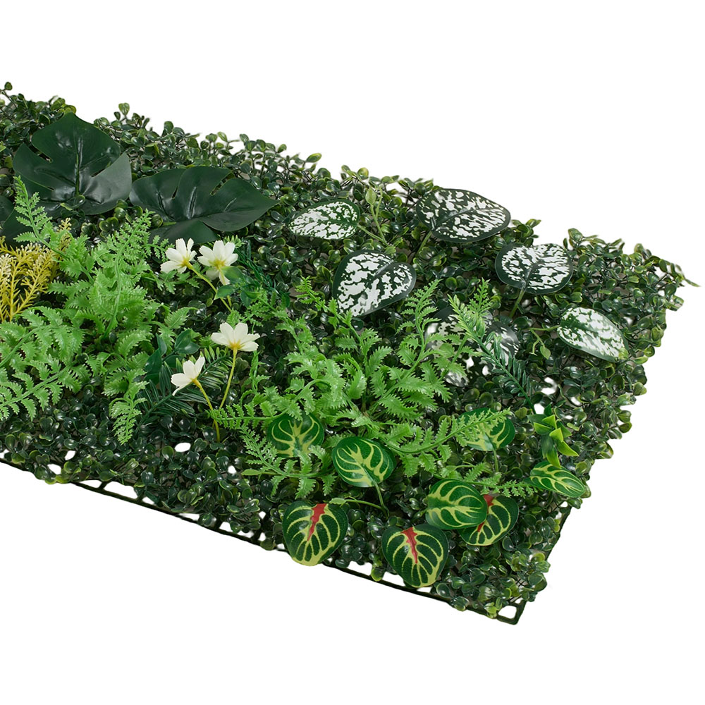 Living and Home Green Mixed Artificial Foliage Wall Panel 40 x 60cm Image 5