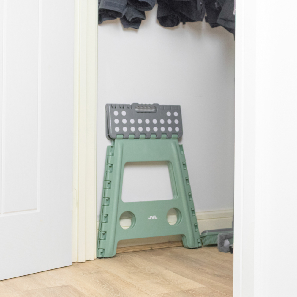 JVL Cleaning Large Green Folding Step Stool Image 8