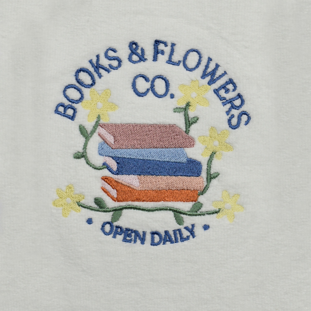 Kitchen Trends 3 Piece Books & Flowers Tea Towel Set Image 4