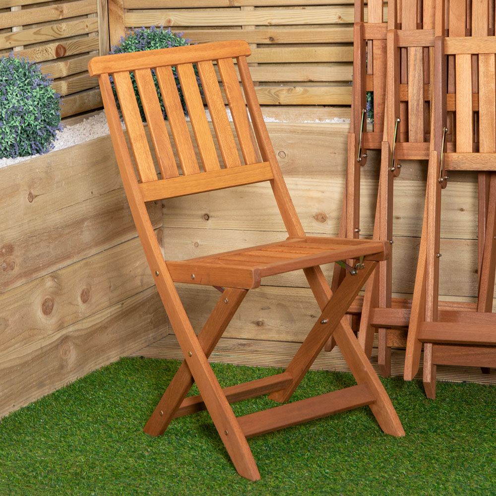 Samuel Alexander Set of 4 Wooden Folding Chair Image 3