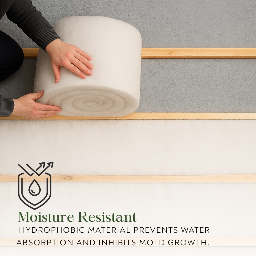 Green Loft Polyester Thermal Insulation Roll 10m x 370mm x 110mm Image 5