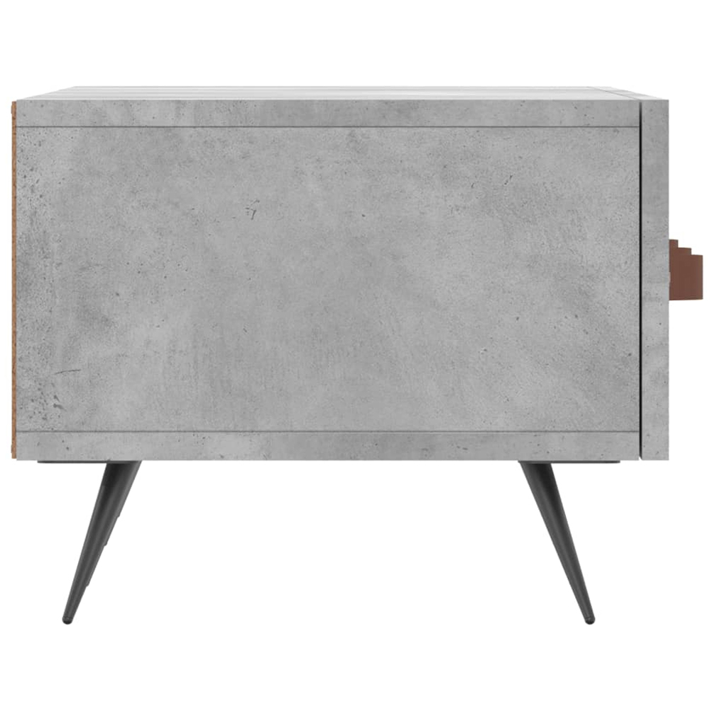 vidaXL 3 Drawer Concrete Grey TV Cabinet Image 7