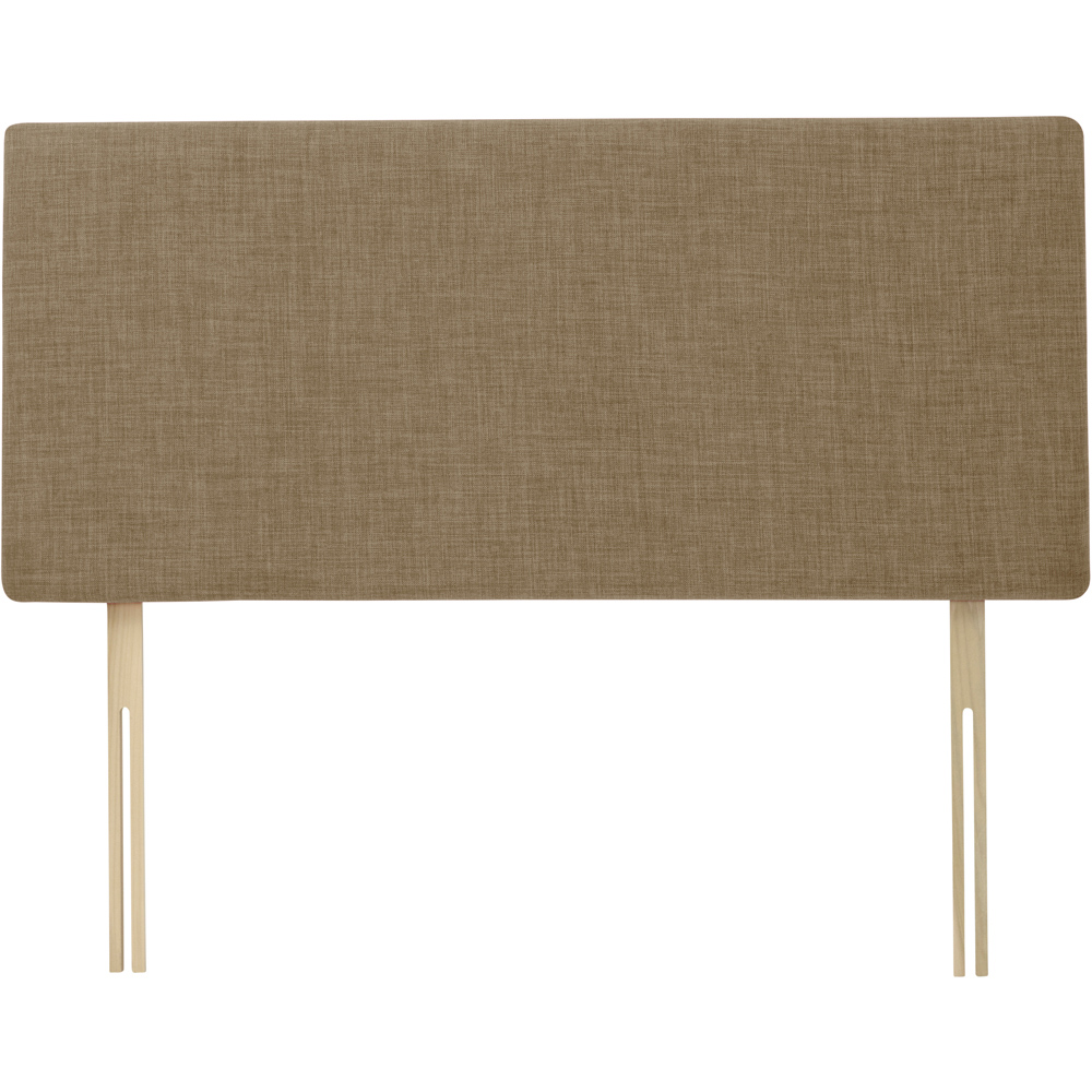 Bedmaster Valencia King Size Cream Linen Plain Headboard Image 2