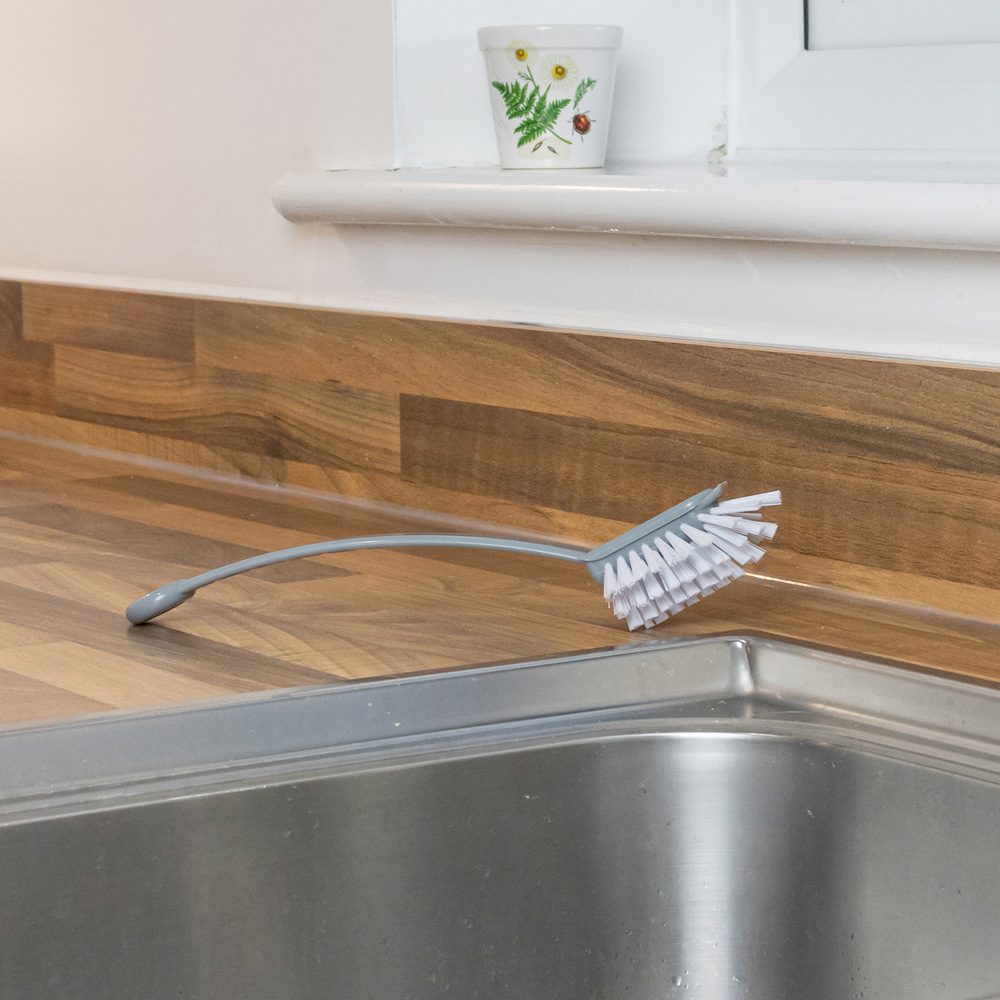 JVL Kitchen Grey Dish Brush 20 Pack Image 2