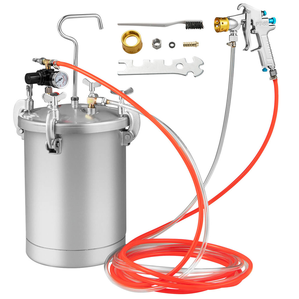 Costway 15L Pressure Paint Tank with Spray Gun Image 1
